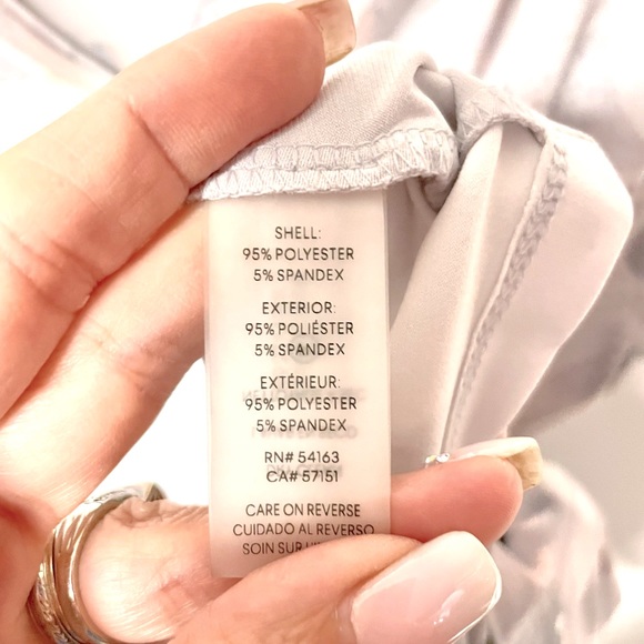 Calvin Klein pretty soft smoky floral print w/pleated cowl neckline #54B - Picture 6 of 6